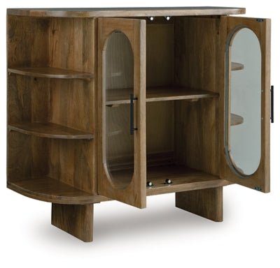 Niall Accent Cabinet - Light Brown Accent Cabinet modern furniture Contempo Furniture