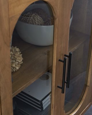 Niall Accent Cabinet - Light Brown Accent Cabinet modern furniture Contempo Furniture