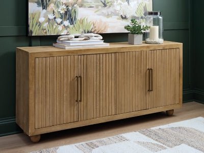 Niam Accent Cabinet - Light Brown Accent Cabinet modern furniture Contempo Furniture