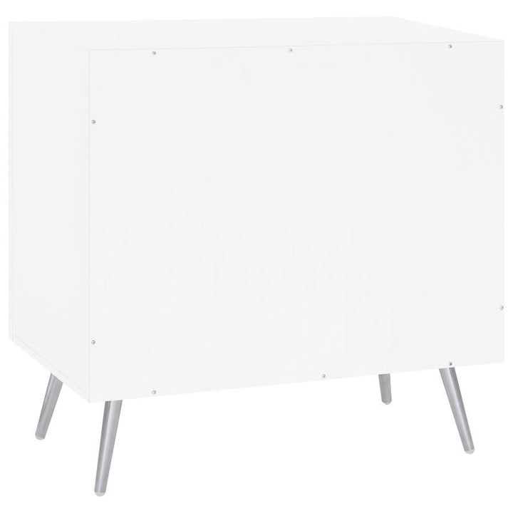 Nieta - 2 Door Engineered Wood Accent Cabinet - White High Gloss Accent Cabinet modern furniture Contempo Furniture