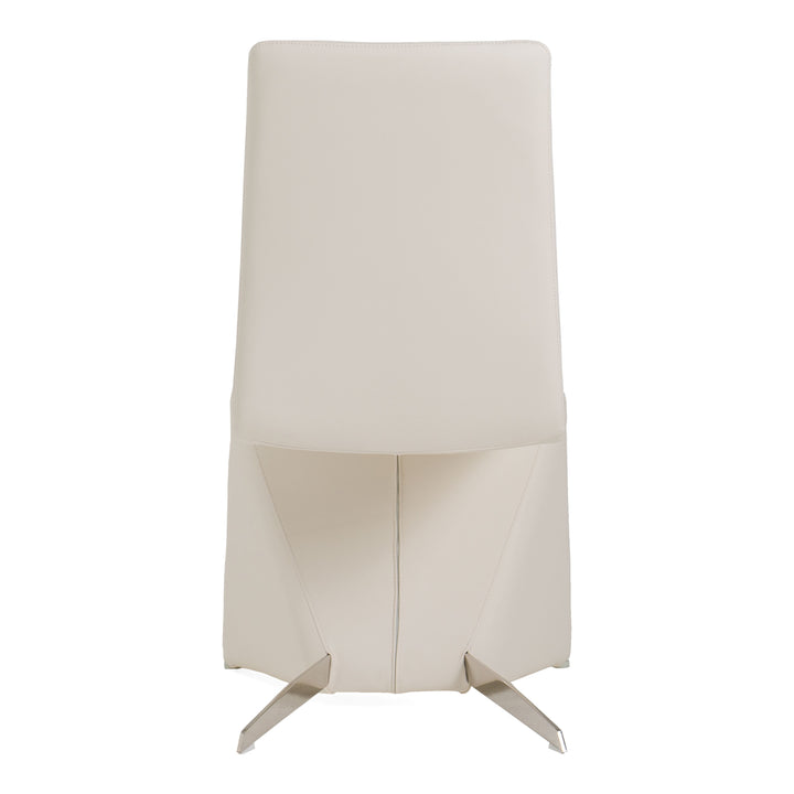 Nisse - Contemporary White Leatherette Dining Chair (Set of 2)