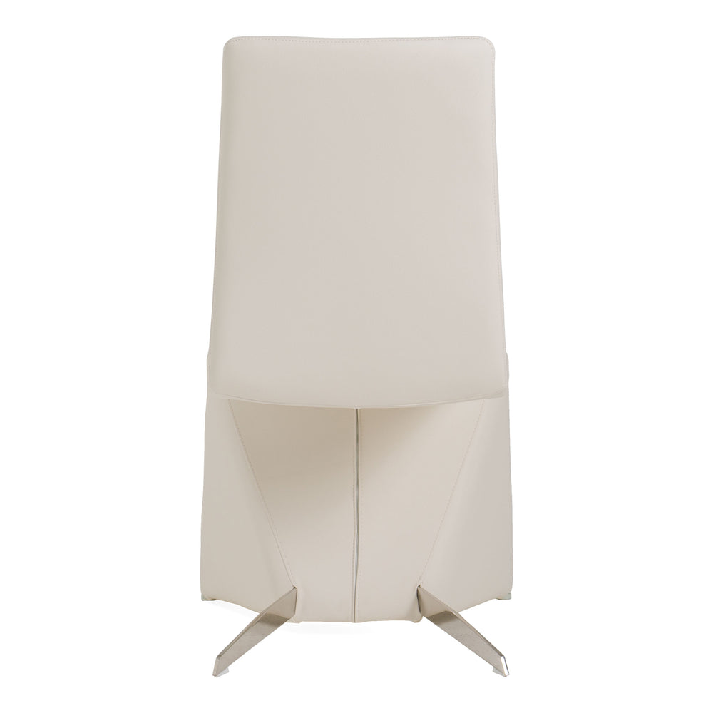 Nisse - Contemporary White Leatherette Dining Chair (Set of 2) - View 10
