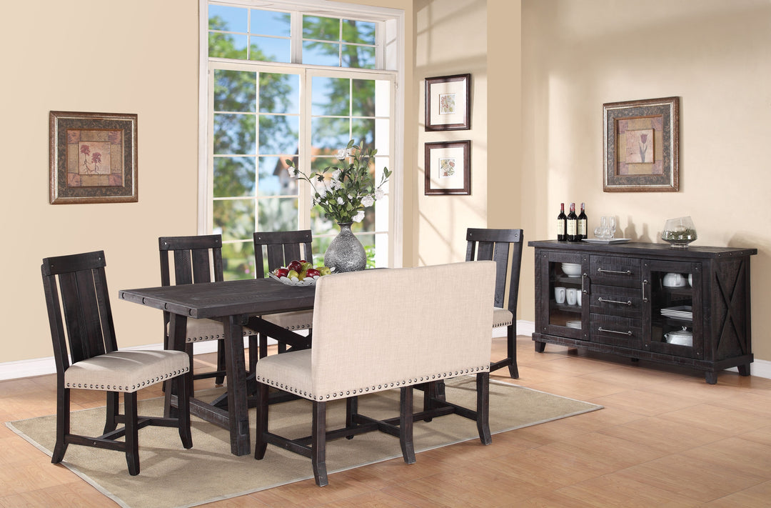 Modus Furniture 7Yc961 Yosemite Solid Wood Rectangular Extension Table