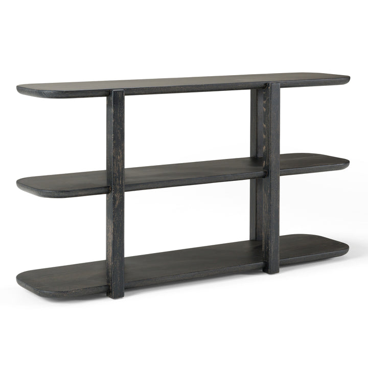 Noah  Modern Dark Brown Bookshelf