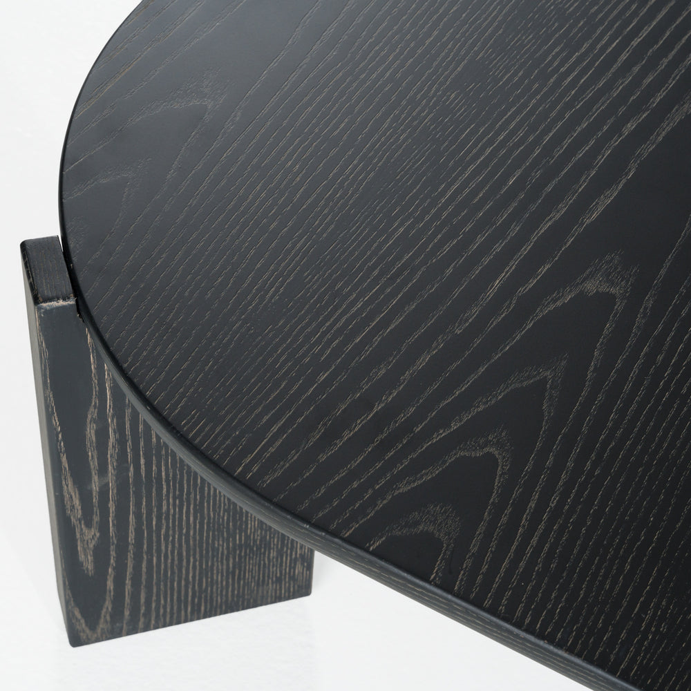 Noah - Modern Dark Brown Square Coffee Table - View 4