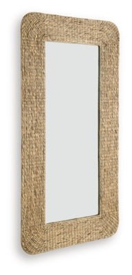 Norigan Floor Mirror - Light Brown Floor Mirror modern furniture Contempo Furniture