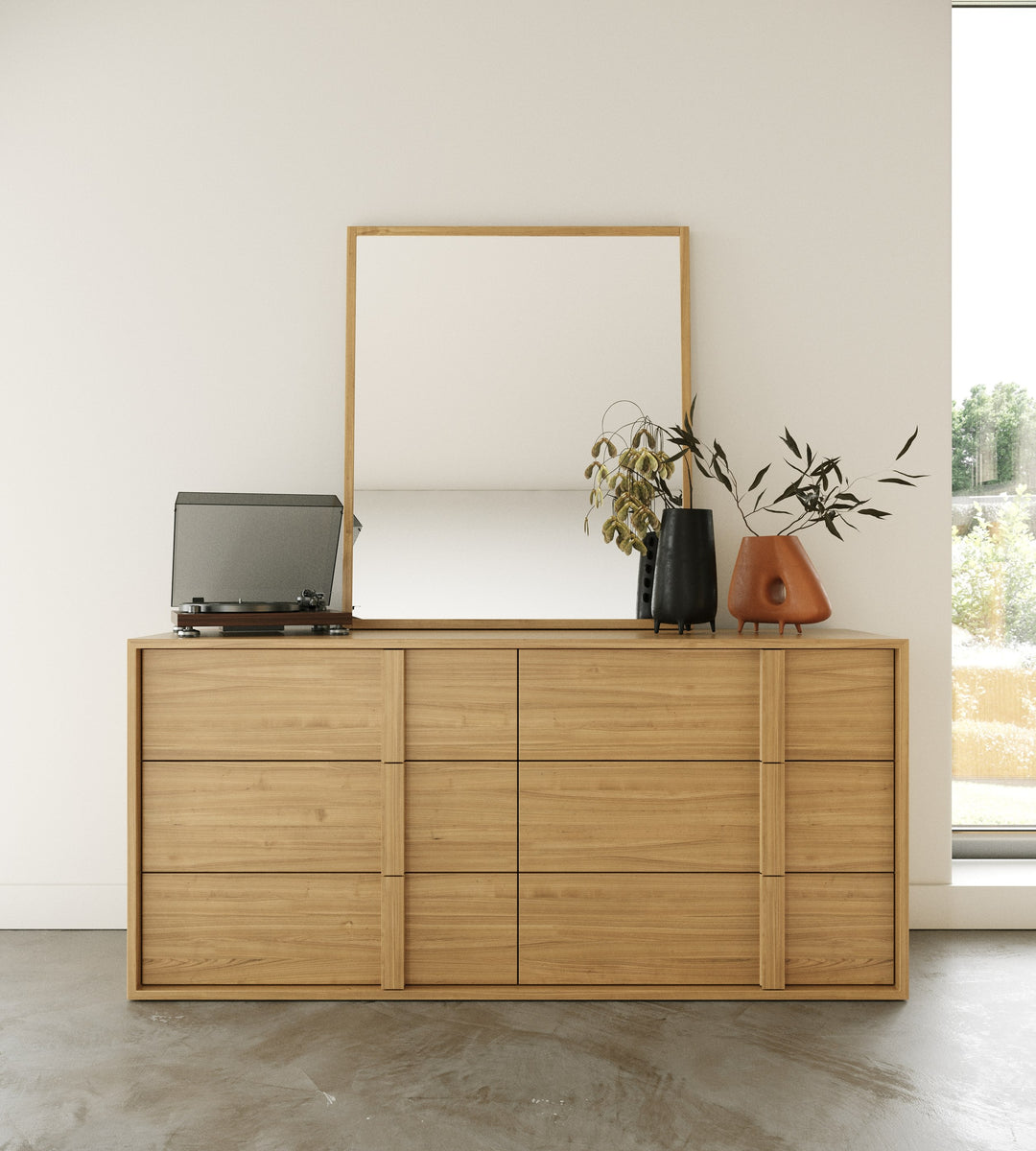 Berlin - Modern Natural Oak Mirror