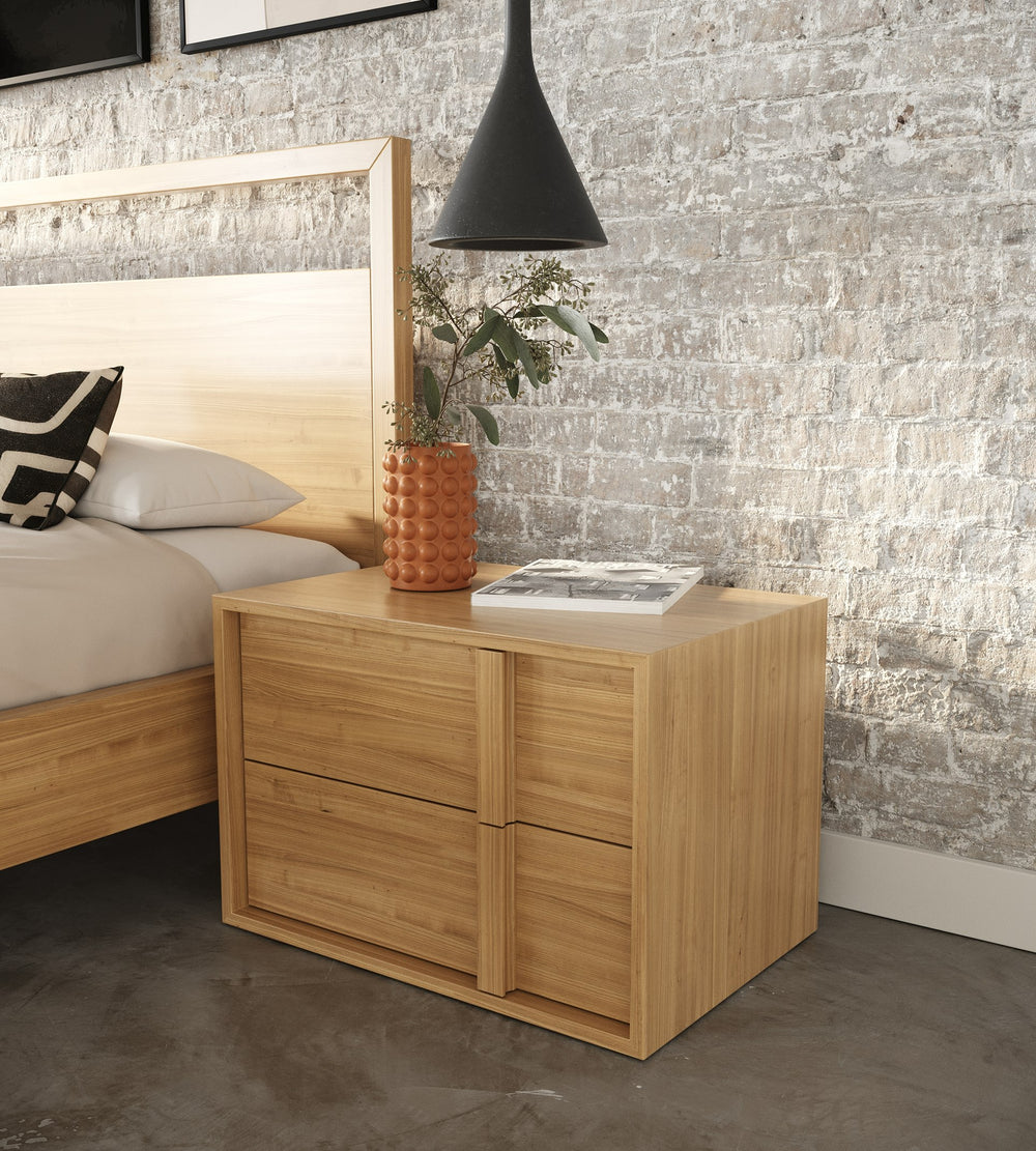 Berlin - Modern Natural Oak Bedroom Set - View 3