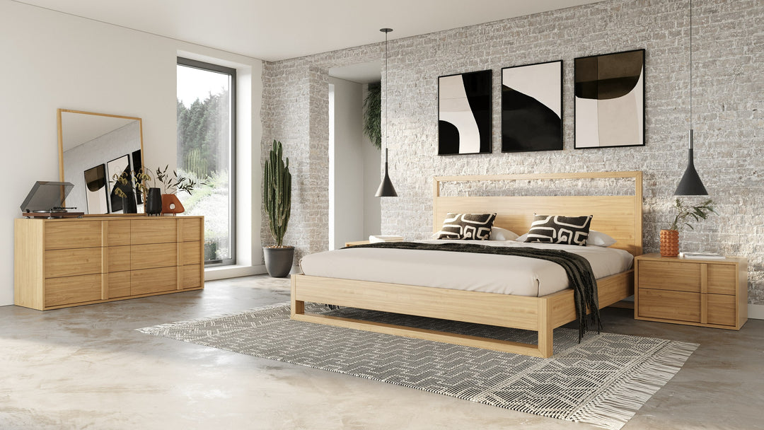 Berlin  Modern Natural Oak Bedroom Set