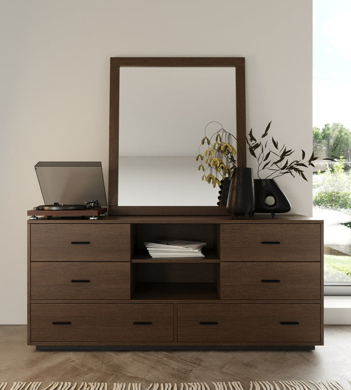 Fantasia - Dark Walnut Dark Grey 4-Piece Bedroom Set