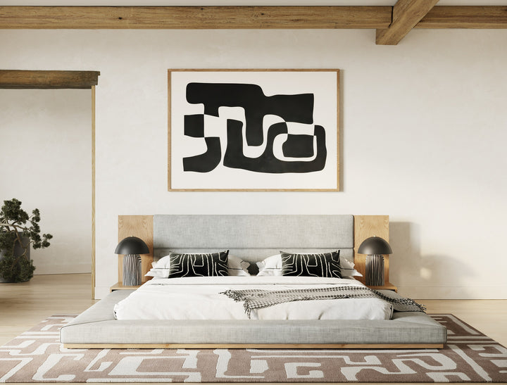 Jagger Modern Natural Oak Bed