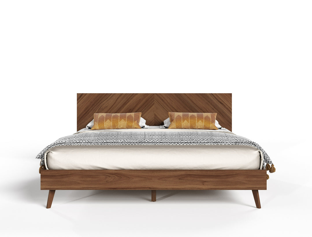 Kamela -Modern Walnut Bedroom Set