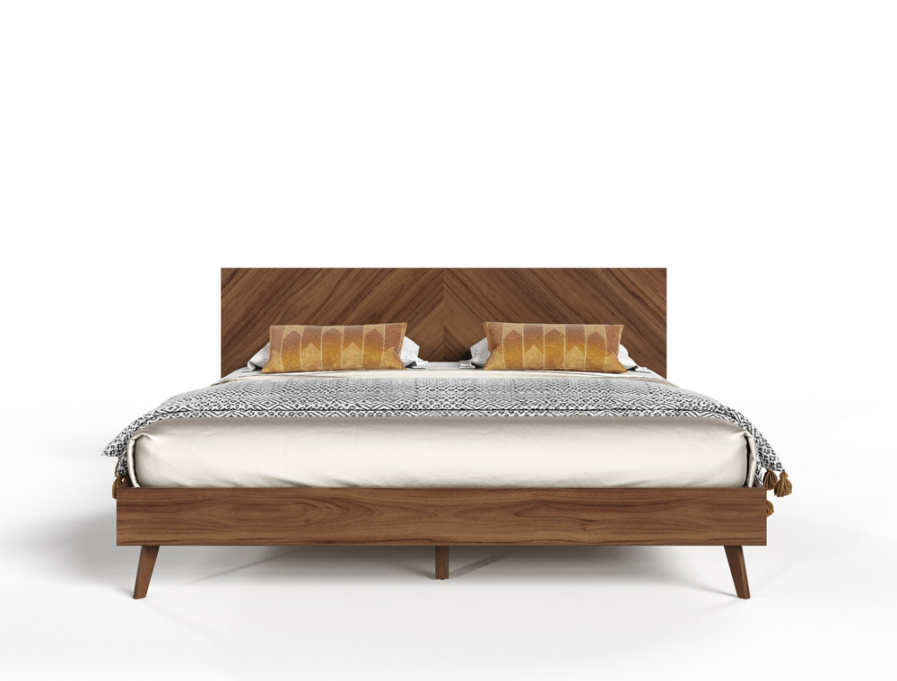 Kamela -Modern Walnut Bedroom Set - View 12