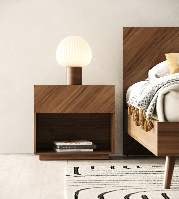 Kamela- Modern Walnut Nightstand