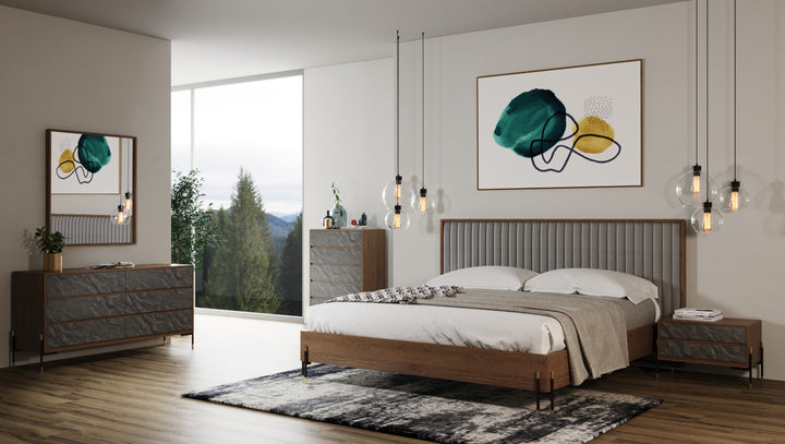 Metcalf - Mid-Century Walnut Mirror