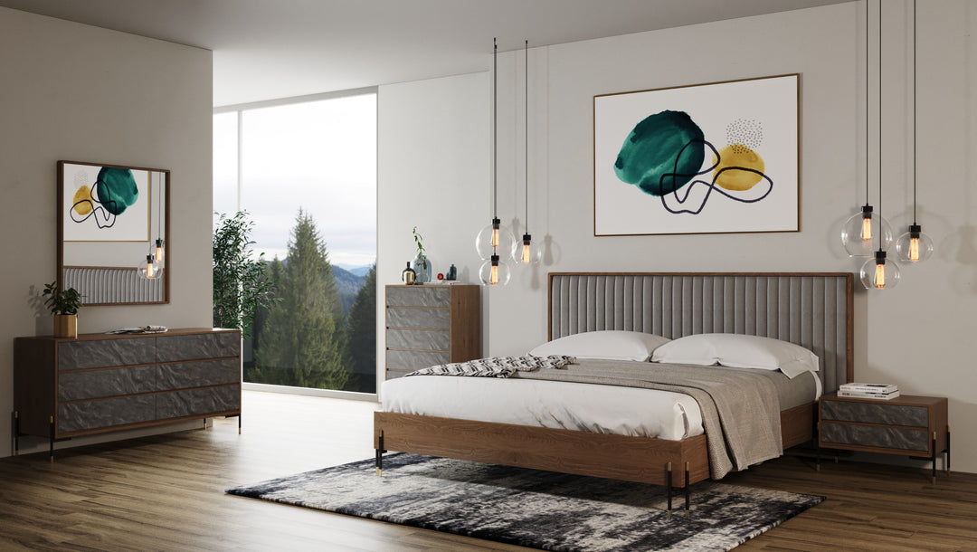 Metcalf - Mid-Century Walnut Mirror