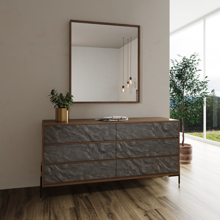 Metcalf - Mid-Century Walnut Mirror