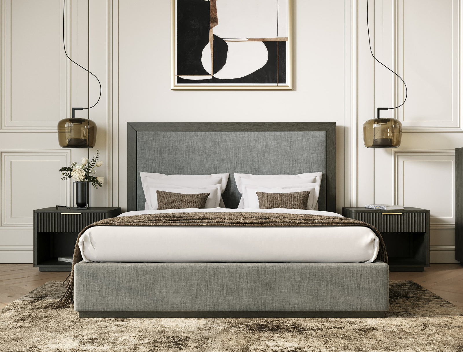 Santa Monica - Modern Grey Wash Nightstand