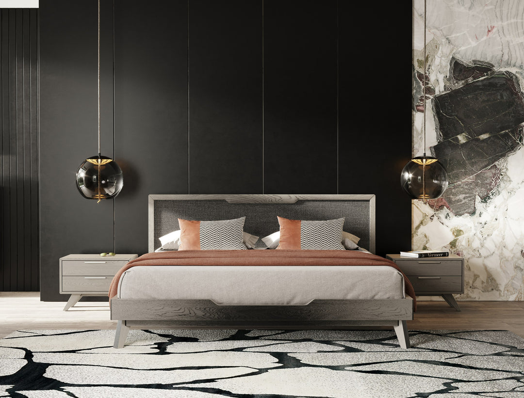 Soria Modern Grey Wash Bed