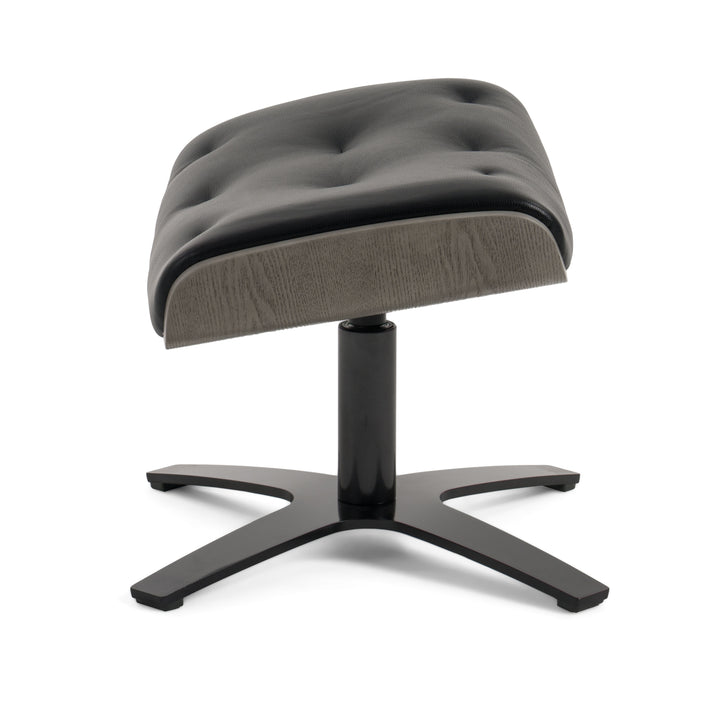 Nowak Modern Black Lounge Chair &amp; Ottoman Set