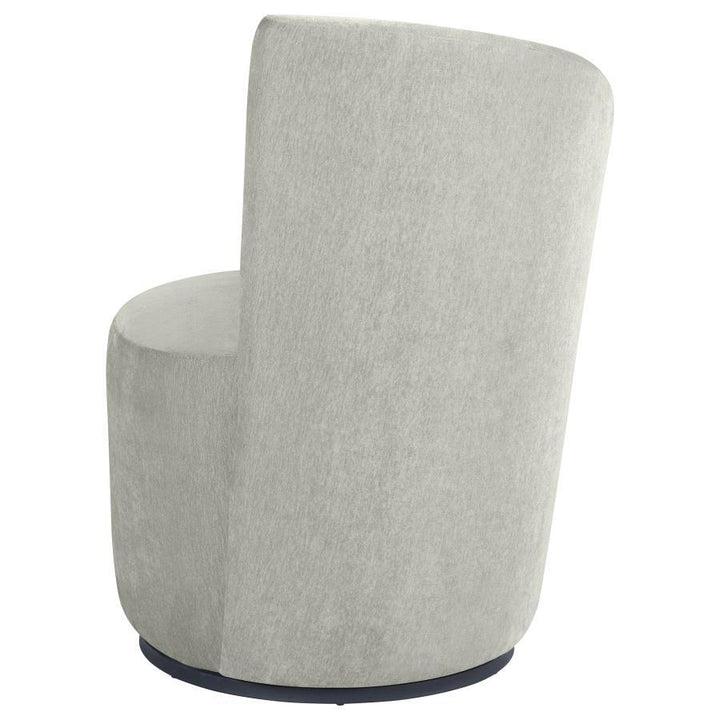 Nueva - Upholstered Swivel Chair Curved Backrest - Dove Gray Swivel Chair modern furniture Contempo Furniture