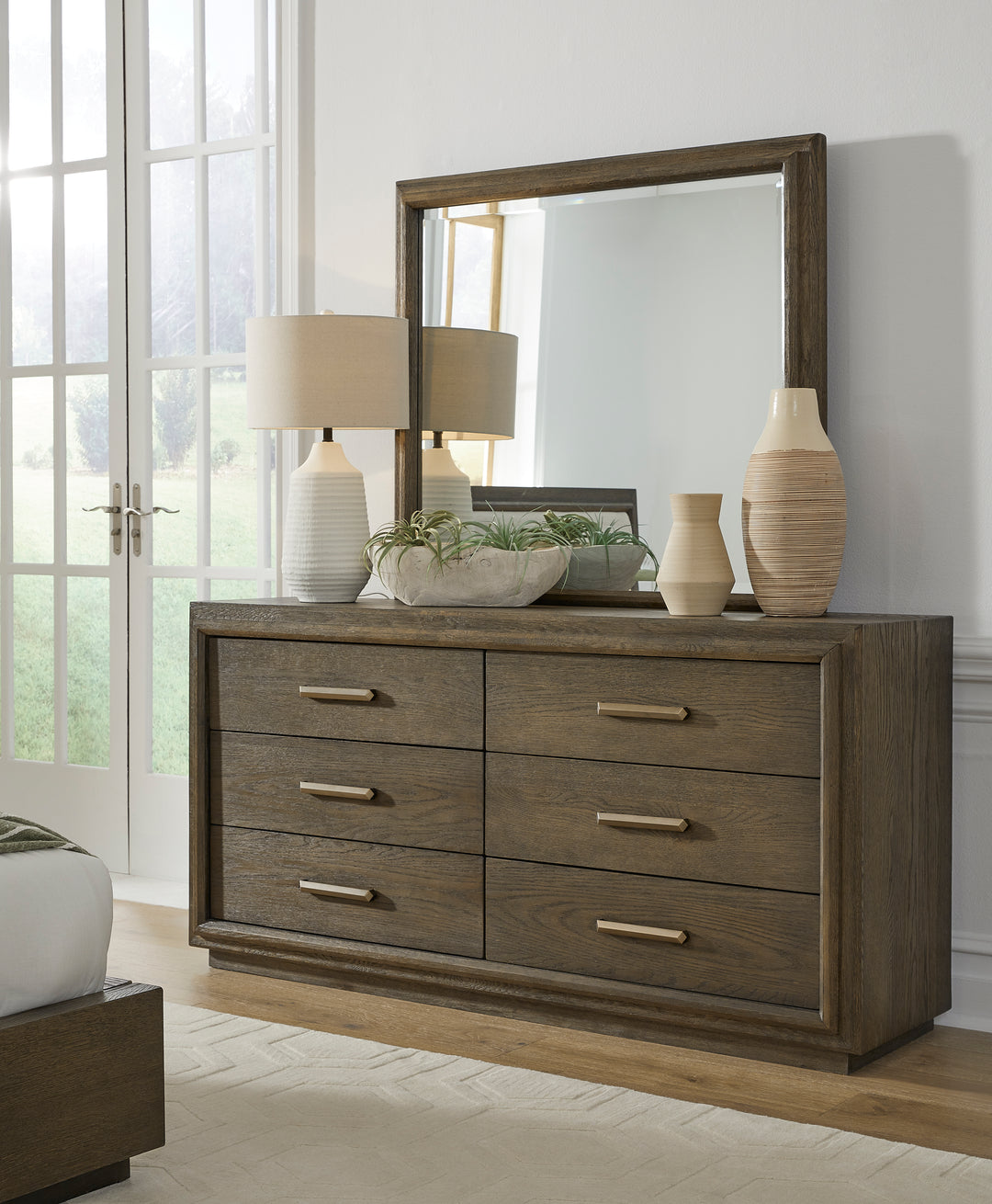 Modus Furniture Gbca82A Lawson Six Drawer Wood Dresser In Big Bear Brown 2024