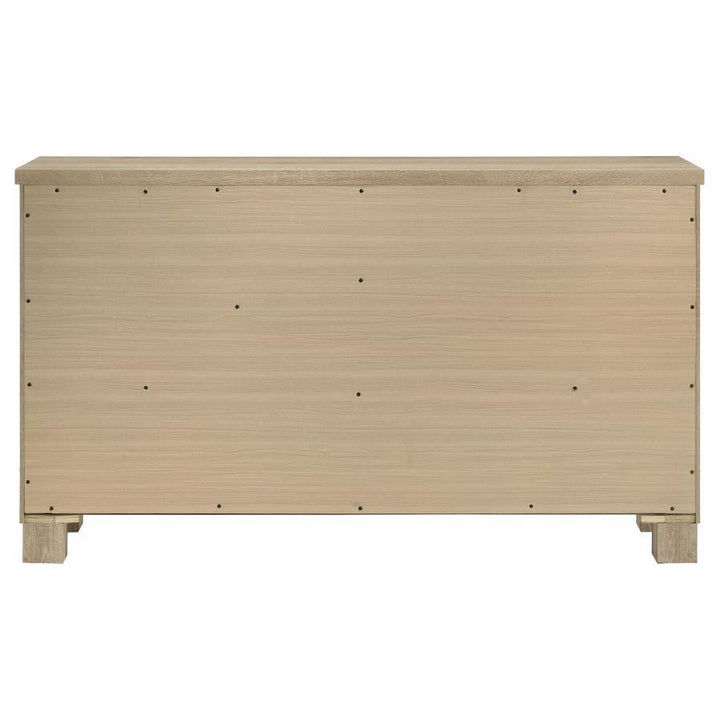 Oakglen - 6 - Drawer Bedroom Dresser - Weathered Oak Dressers modern furniture Contempo Furniture