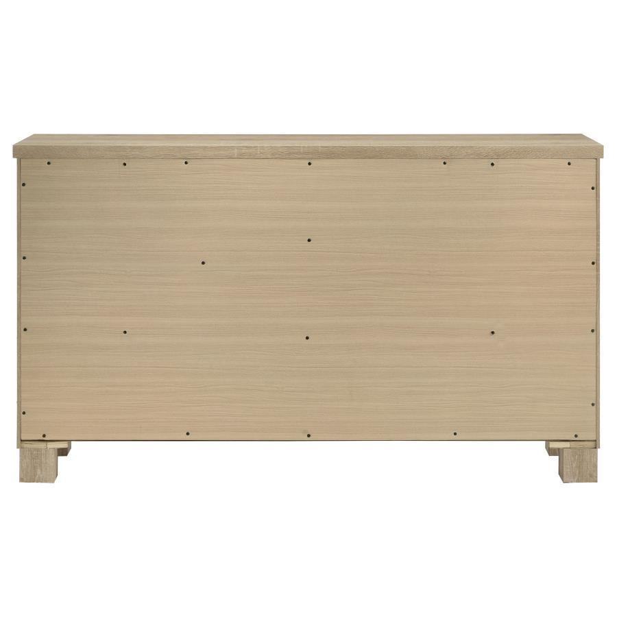 Oakglen - 6 - Drawer Bedroom Dresser - Weathered Oak Dressers modern furniture Contempo Furniture