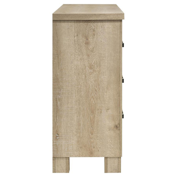 Oakglen - 6 - Drawer Bedroom Dresser - Weathered Oak Dressers modern furniture Contempo Furniture