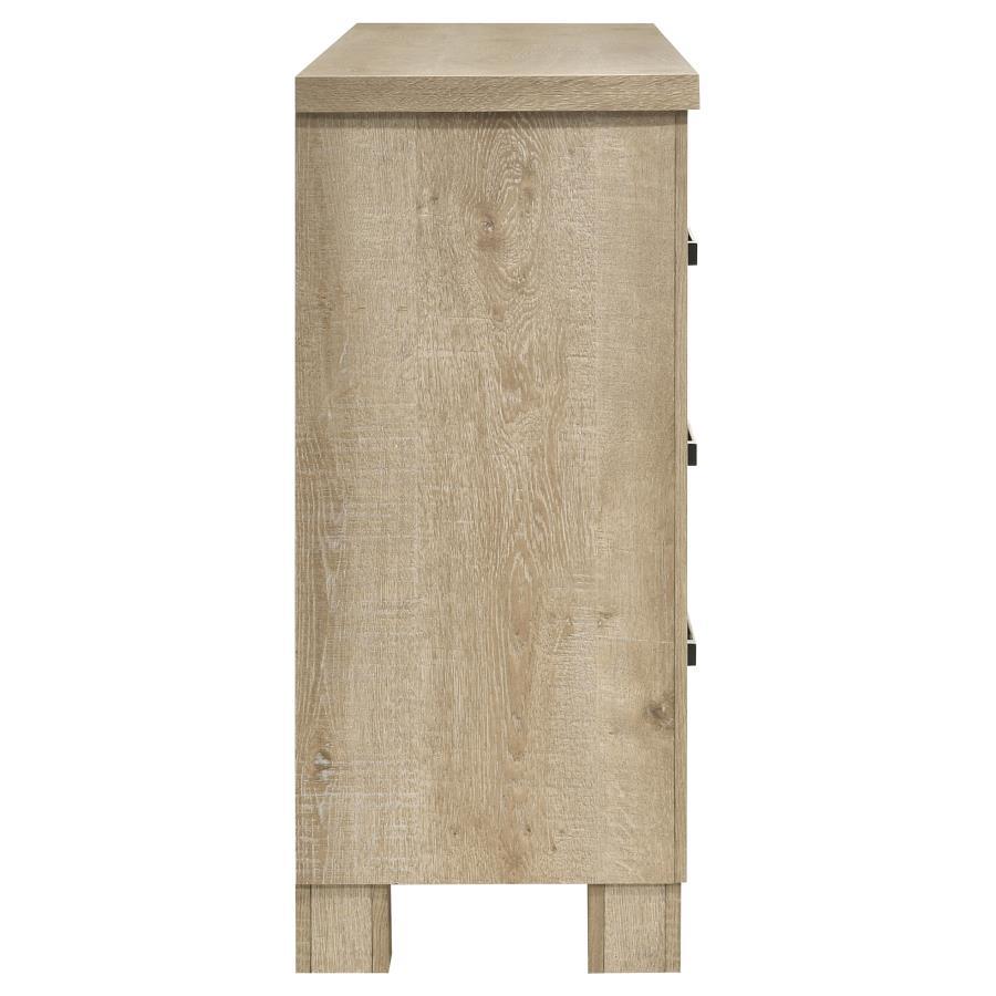 Oakglen - 6 - Drawer Bedroom Dresser - Weathered Oak Dressers modern furniture Contempo Furniture