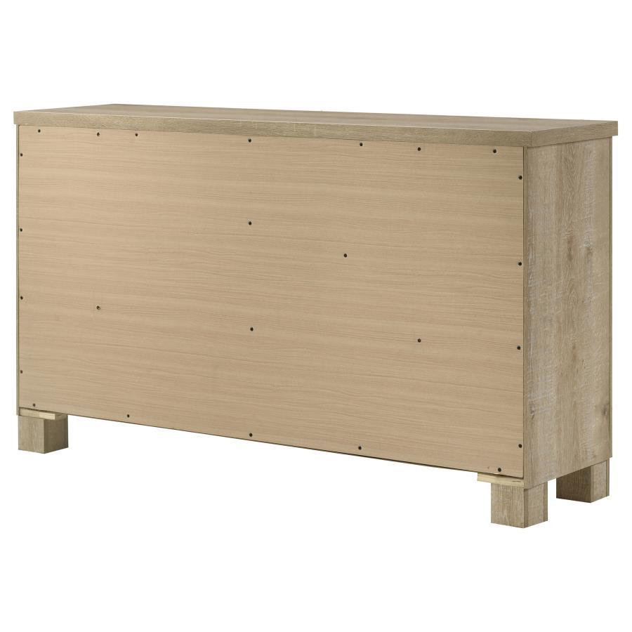 Oakglen - 6 - Drawer Bedroom Dresser - Weathered Oak Dressers modern furniture Contempo Furniture
