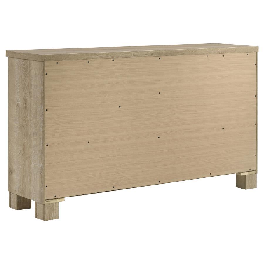 Oakglen - 6 - Drawer Bedroom Dresser - Weathered Oak Dressers modern furniture Contempo Furniture