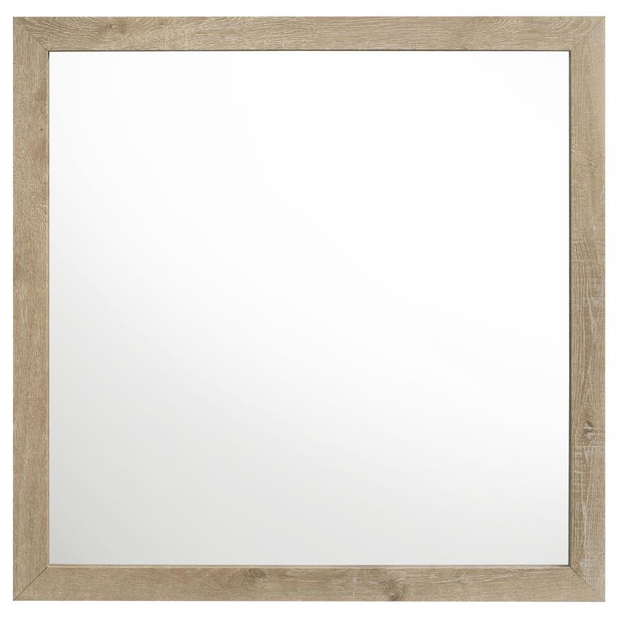 Oakglen - Dresser Mirror - Weathered Oak Mirror modern furniture Contempo Furniture
