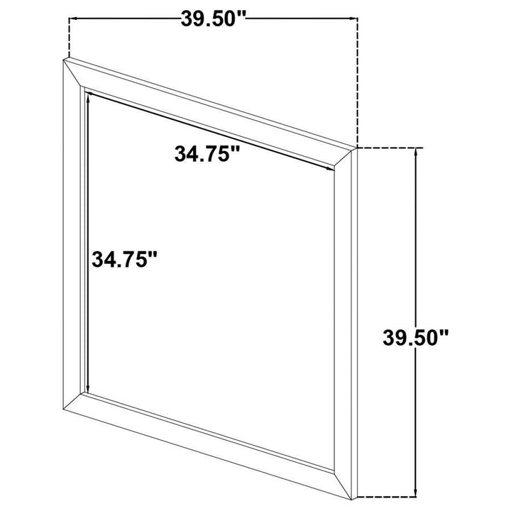 Oakglen - Dresser Mirror - Weathered Oak Mirror modern furniture Contempo Furniture
