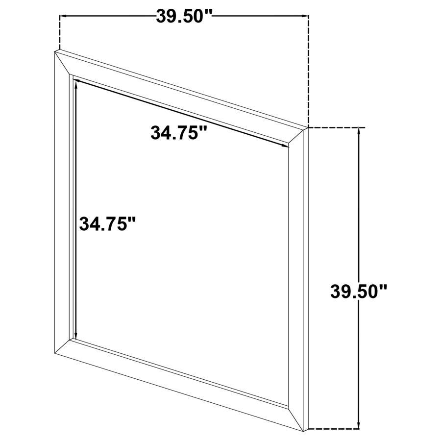 Oakglen - Dresser Mirror - Weathered Oak Mirror modern furniture Contempo Furniture