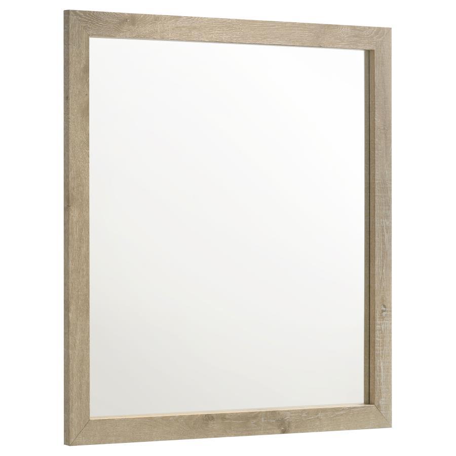 Oakglen - Dresser Mirror - Weathered Oak Mirror modern furniture Contempo Furniture