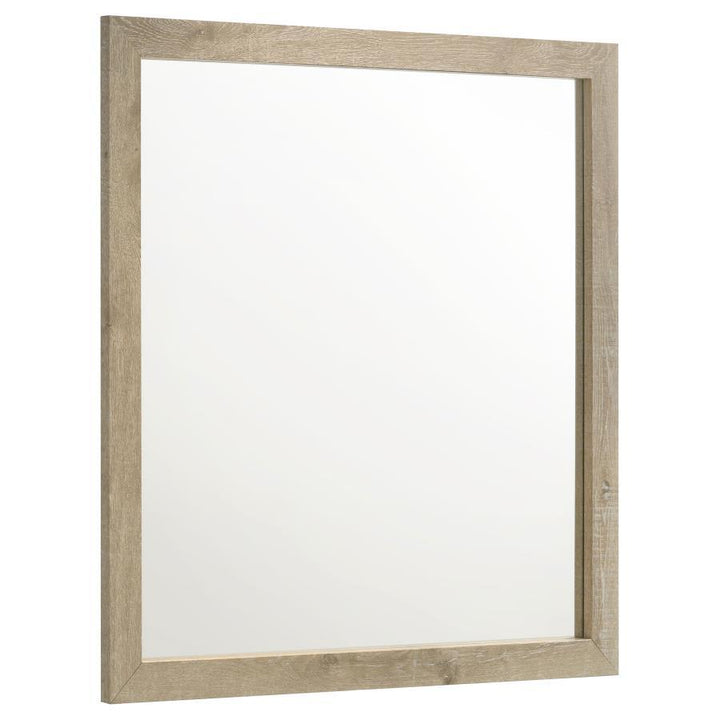 Oakglen - Dresser Mirror - Weathered Oak Mirror modern furniture Contempo Furniture