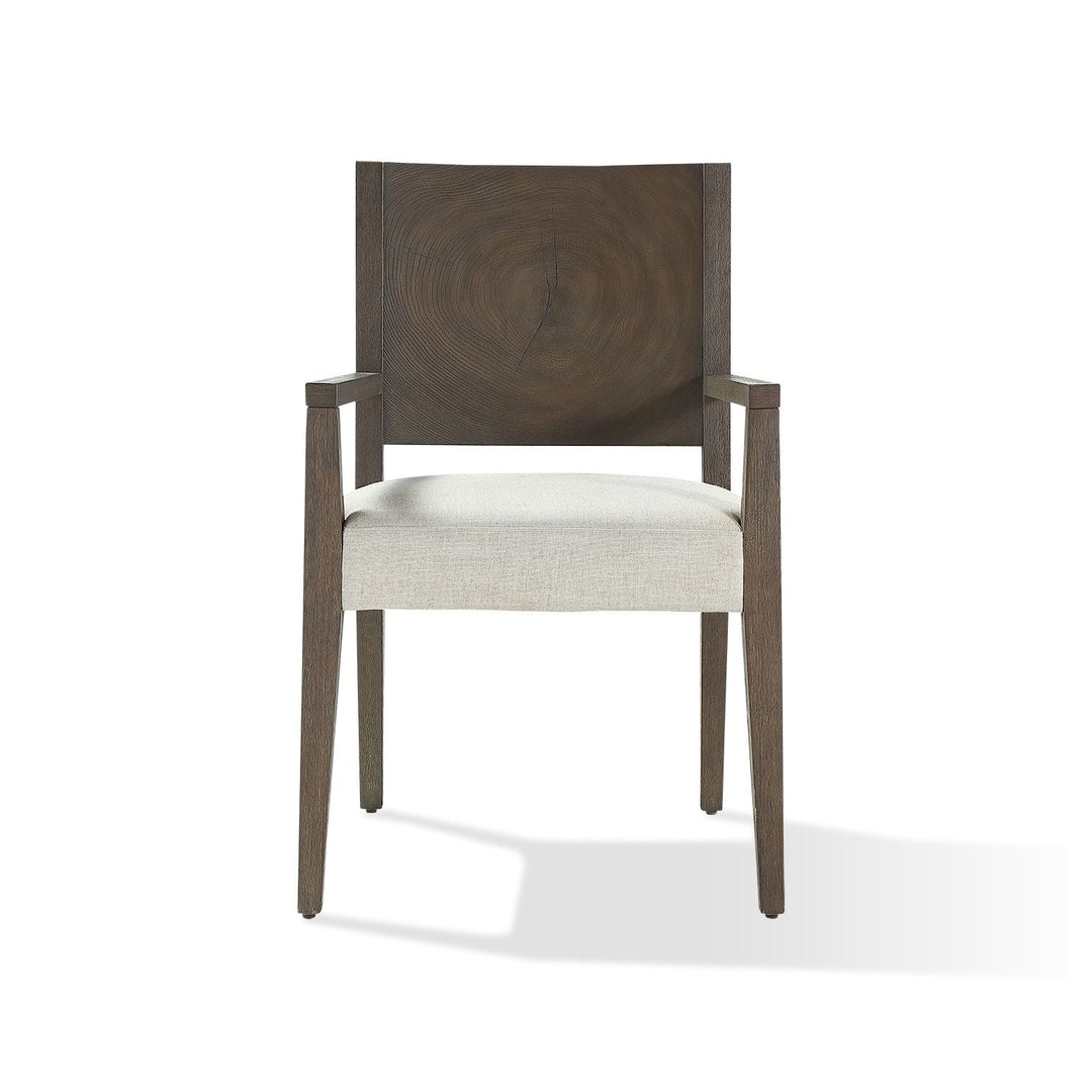 Oakland Wood Arm Chair in Brunette (Set of 2) Chair modern furniture Contempo Furniture