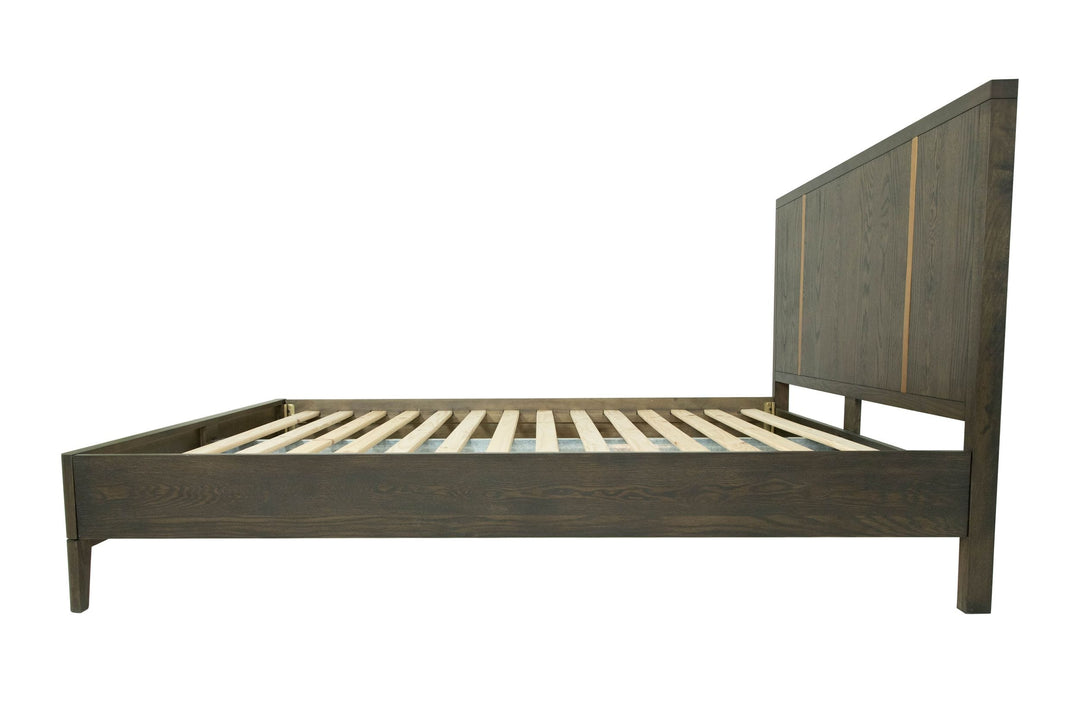 Oakley - Mid-Century Eastern King Size Dark Brown Bed
