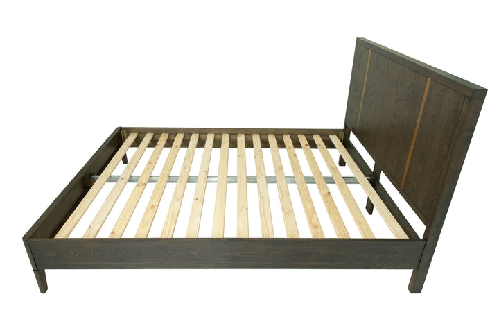 Oakley  Mid-Century Eastern King Size Dark Brown Bed