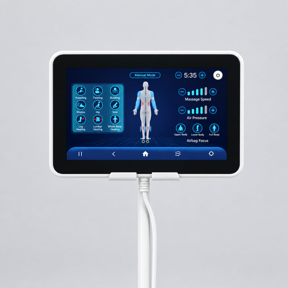 Osaki Oasis S50 Massage Chair - touchscreen controller
