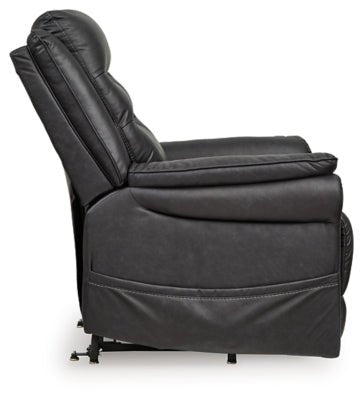Oatman Power Lift Recliner - Black Power Lift Recliner modern furniture Contempo Furniture
