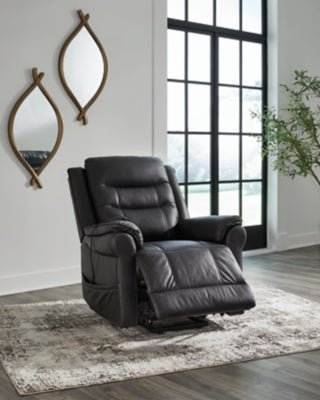 Oatman Power Lift Recliner - Black Power Lift Recliner modern furniture Contempo Furniture