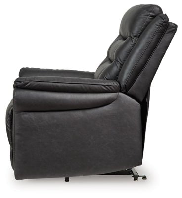 Oatman Power Lift Recliner - Black Power Lift Recliner modern furniture Contempo Furniture