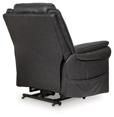 Oatman Power Lift Recliner - Black Power Lift Recliner modern furniture Contempo Furniture