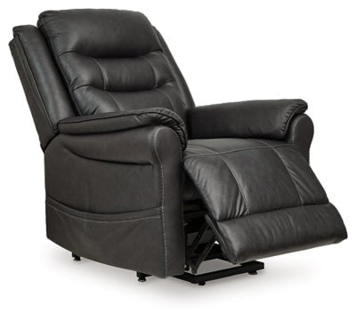 Oatman Power Lift Recliner - Black Power Lift Recliner modern furniture Contempo Furniture