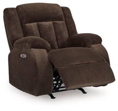 Observation Power Recliner - Dark Brown Rocker Chair modern furniture Contempo Furniture