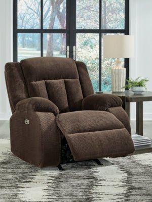 Observation Power Recliner - Dark Brown Rocker Chair modern furniture Contempo Furniture