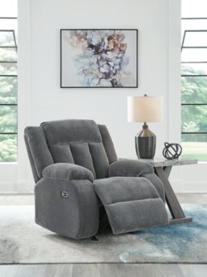 Observation Power Recliner - Dark Gray Rocker Chair modern furniture Contempo Furniture