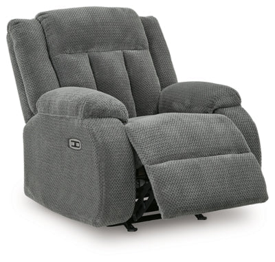 Observation Power Recliner - Dark Gray Rocker Chair modern furniture Contempo Furniture